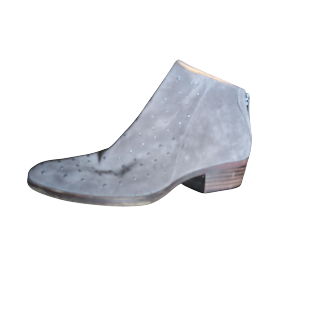 Lucky Brand Breena 2 Gray Studded Ankle Boots Size 7